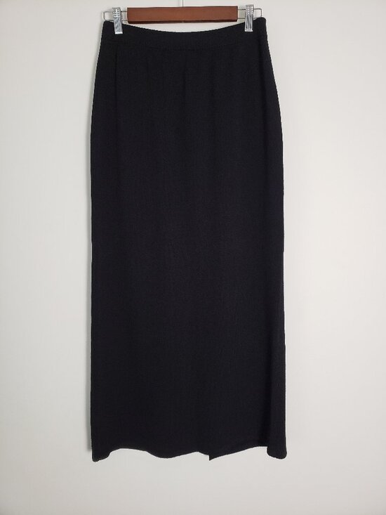 St. John Dresses & Skirts - ST. JOHN BASICS Size 12 Black Long Skirt - Business Professional